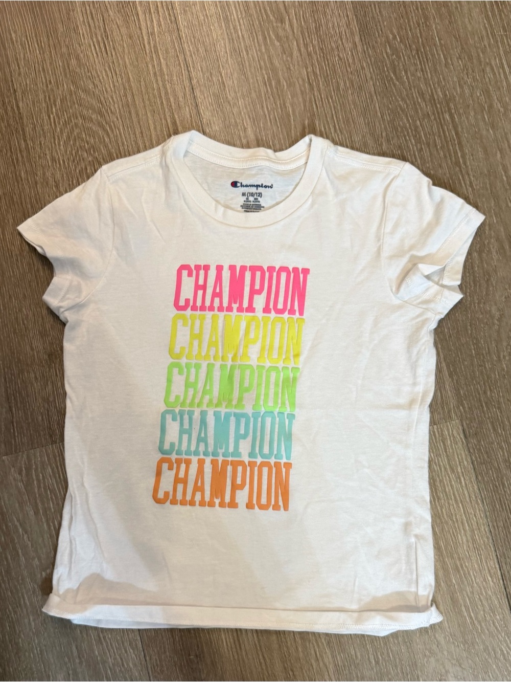 Girls Champion Athletic Tee.  Size 10/12